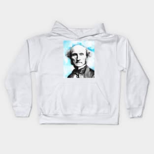 John Stuart Mill Portrait | John Stuart Mill Artwork 15 Kids Hoodie